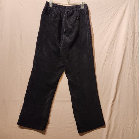 Vintage Stag Hill by Haband Corduroy Pants Brown & Black Elastic Waist 36/ L 29 - Picture 10 of 11